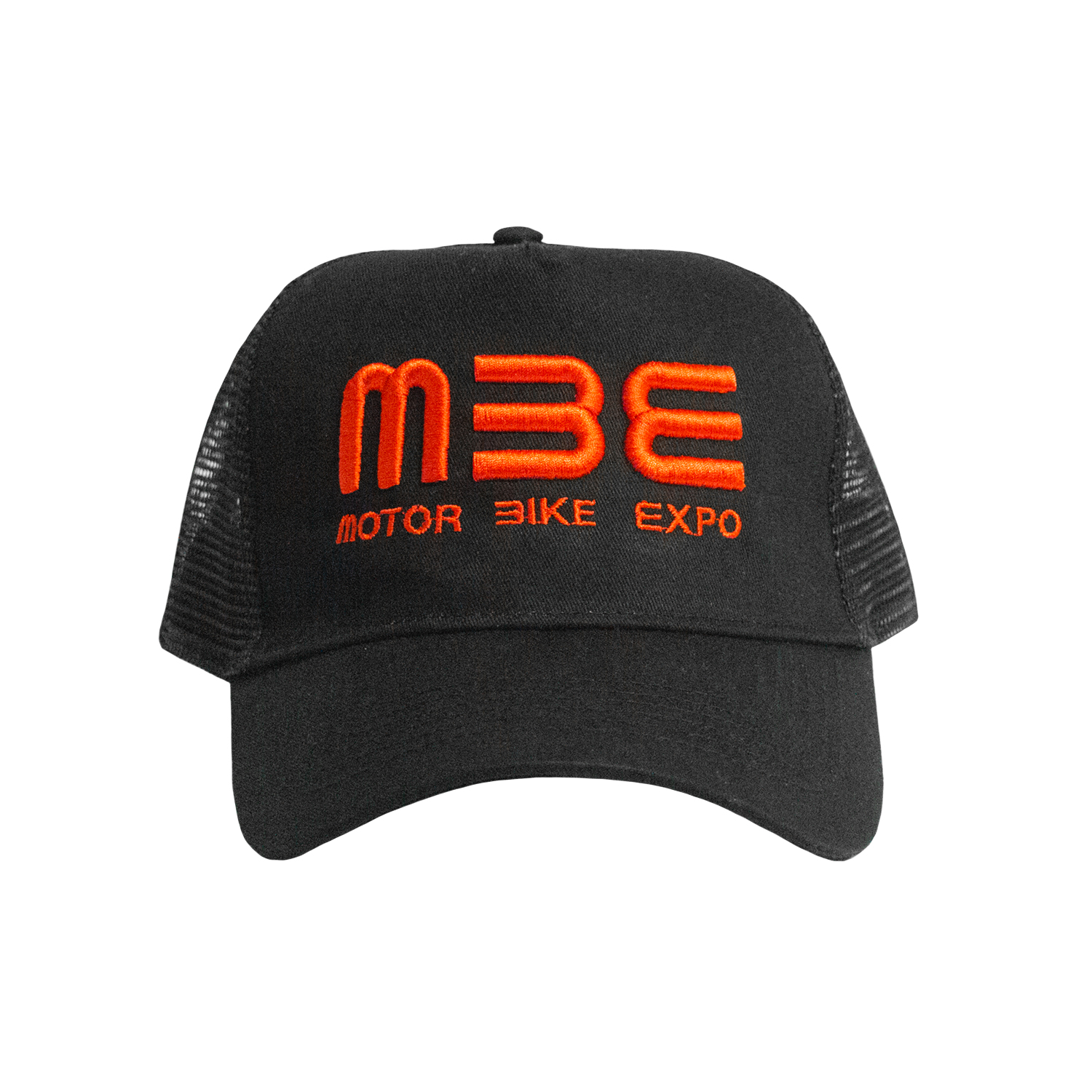 Cappellino Trucker MBE nero con logo rosso