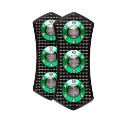 Fanale posteriore Diamond taillight - black ring green