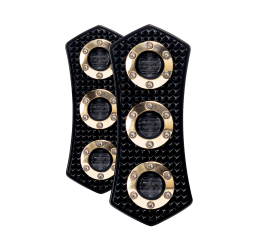 Fanale posteriore Diamond taillight - black ring brass