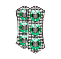 Fanale posteriore Diamond taillight - chrome ring green