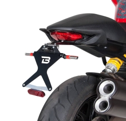 Portatarga per Ducati Monster 821 (2014 - 2017) e 1200 (2014 - 2017) reclinabile