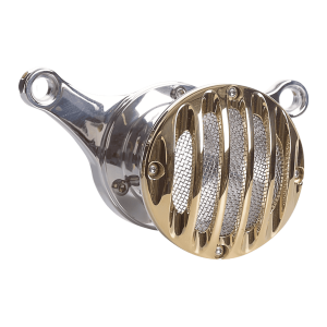 Filtro aria Velocity Stack grill design - polished cap brass